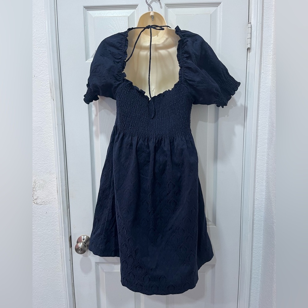 Hill House Nap Mini Dress in Athena in Navy Brocade-Limited Edition-Size M - EUC - Picture 9 of 12